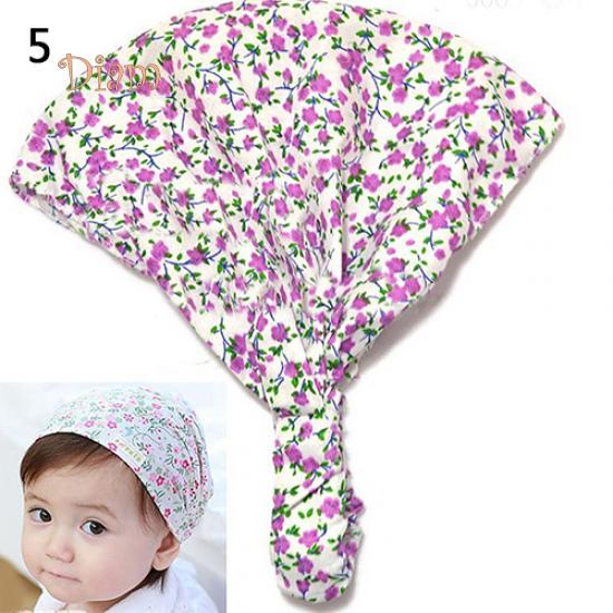 Косынка хлопковая на резинке для маленьких девочек фирмы Tenfyer. Расцветки как на фото