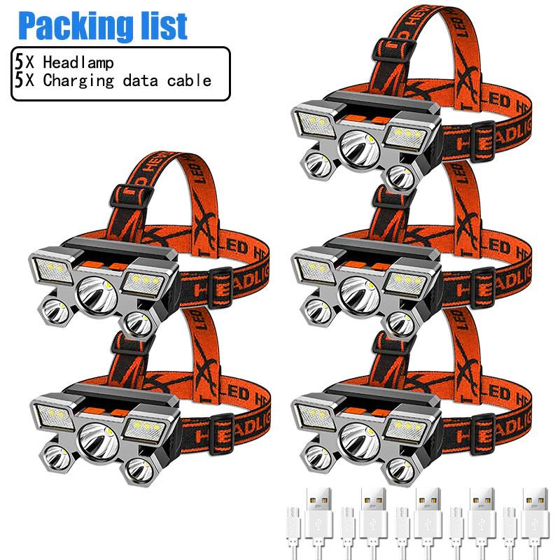 Powerful Rechargeable Head Flashlight for Fishing Led Headlamp Nitecore Camping Headlights Hunting Torch Hiking Front Lanterns