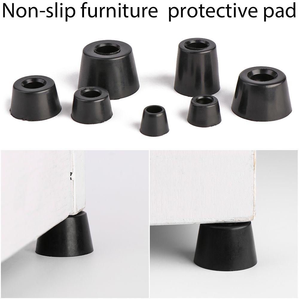 Pcs Instrument Accessories Black Cushion PVC Foot Mat Tapered Protective Pad Furniture Slip Feet