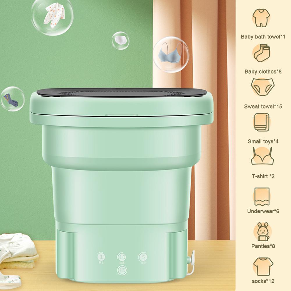 Портативная стиральная машина 5л, нижнее белье с сушилкой, носки, стиральная машина для кемпинга, складная мини-стиральная машина, бытовая техника