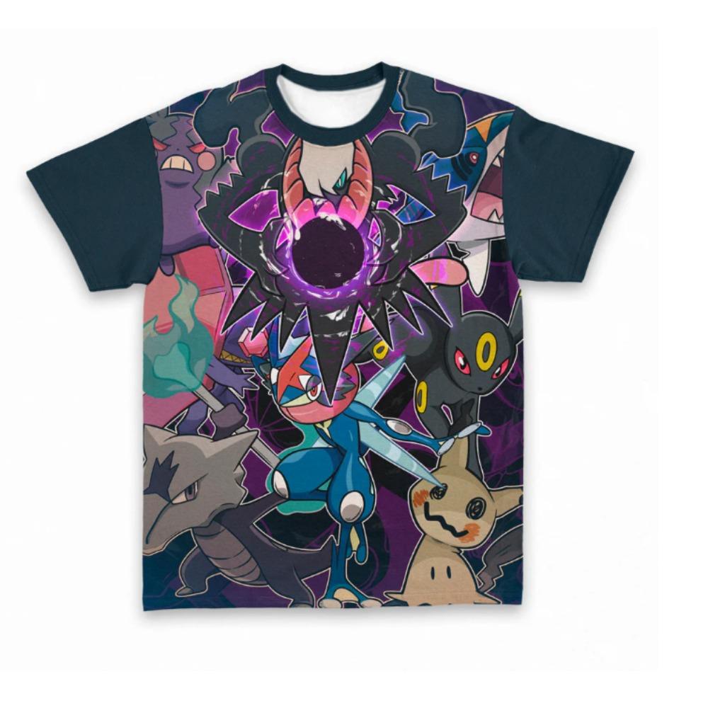 2026 Summer Hot Sale Cute Evolution Creature Print T-Shirt Men Women Oversized Short Sleeve Streetwear Harajuku Casual Top Tees