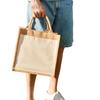 Westford Mill Jute Pocket Tote Bag