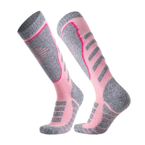 Thermal Ski Socks Women Winter Thickened Warm Socks Breathable Cotton Stretchy Sports Socks for Skiing Snowboarding