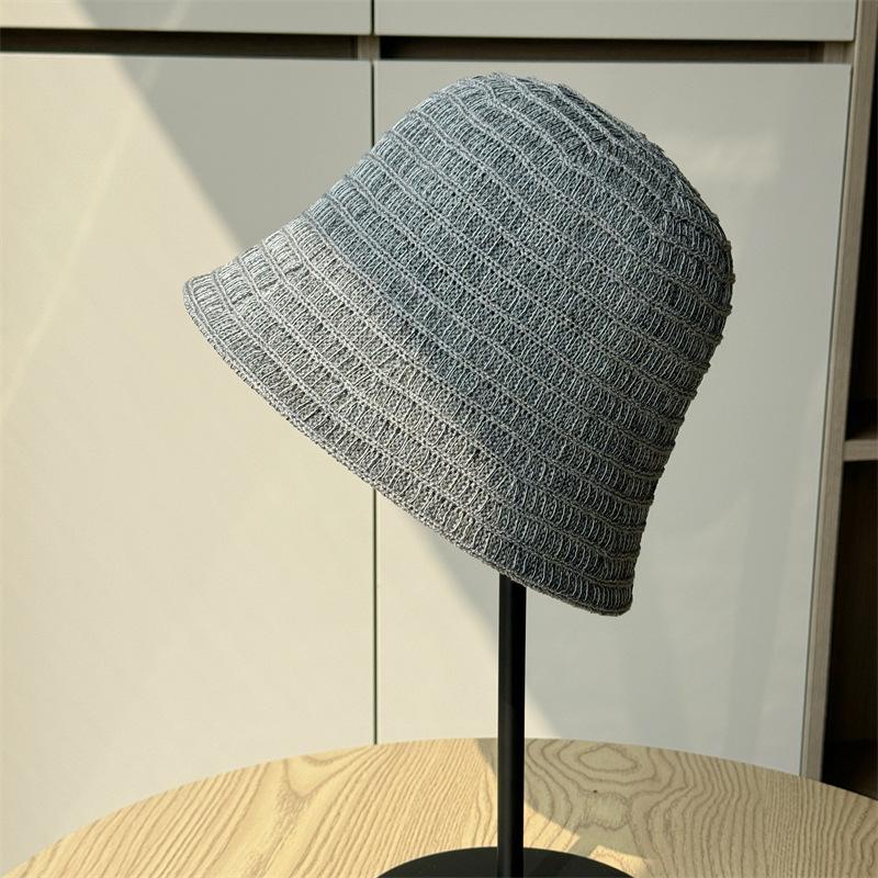 Fisherman's Hat Children's Summer Outdoor Weaving Hollow Breathable Sun Hat Leisure Sunscreen Bucket Hat