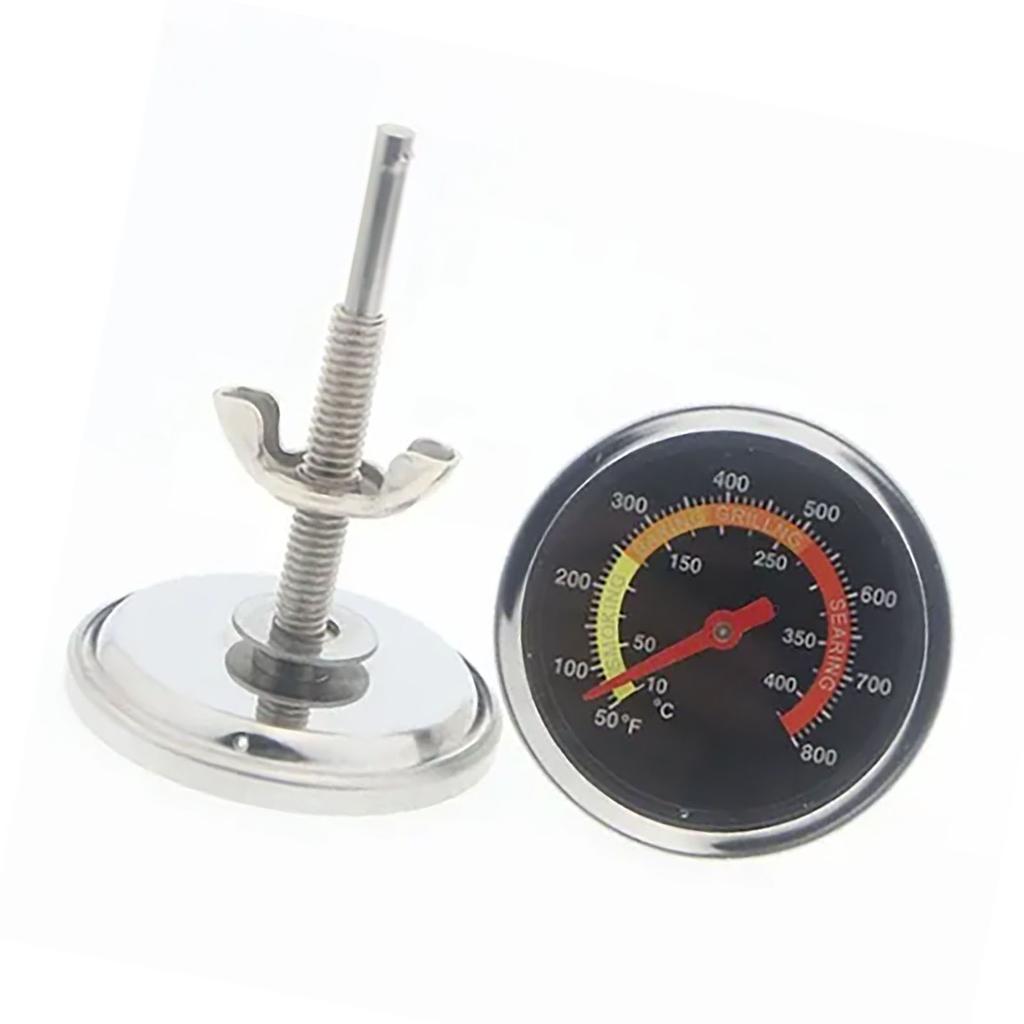 Bimetal Oven Thermometer with Bracket Base Dial Display Temperature Meter for Barbecue Grill