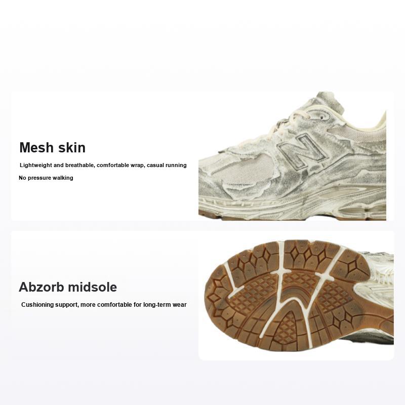 New Balance 2002R Protection Pack — рваные кроссовки унисекс Белый Морская Соль Винтаж-Оранжевый M2002RDG