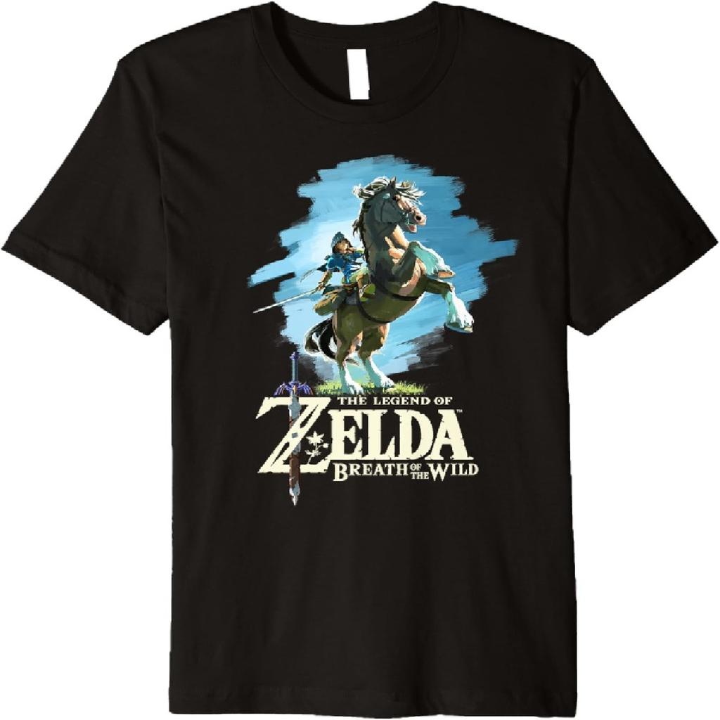 Nintendo Zelda Breath of the Wild Линк Эпона Премиум Футболка Премиум Футболка