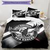 3pcs Duvet Cover Set (1*Duvet Cover + 2*Pillowcase, Without Core), Manly Warringah Sea Eagles Print Soft All‑Season Bedding Set, Home Bedroom Decor Gi