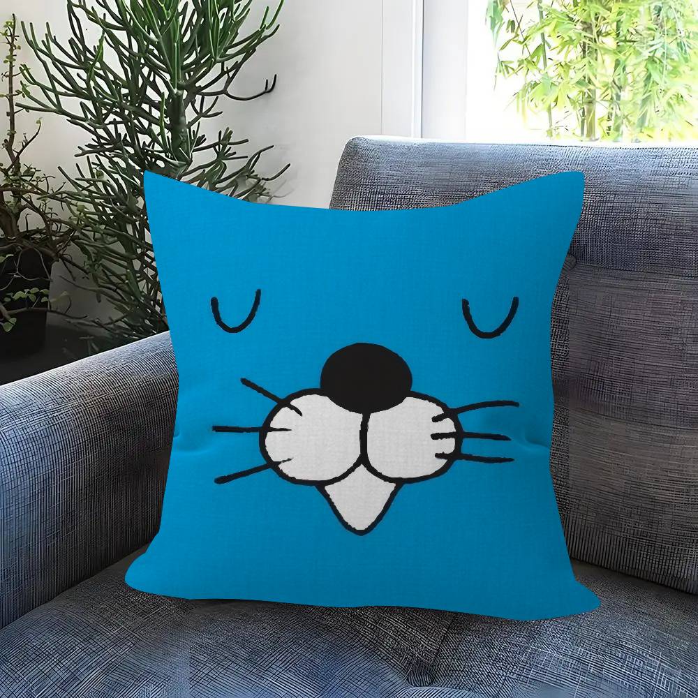 Cartoon Anime BBonobono Pillow Cushion Cover Pillowcase Living Room Sofa Home Decor Customized