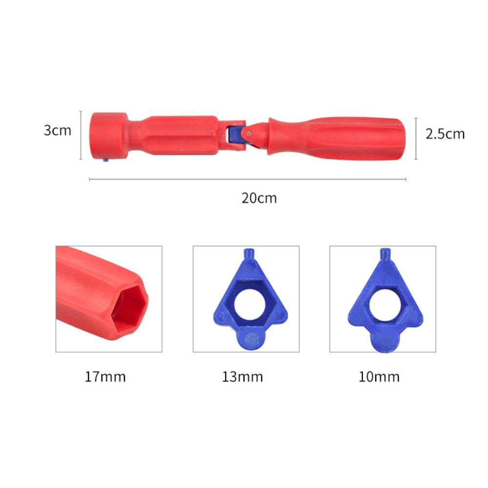 Ключ для ремонта сиденья унитаза с быстрой установкой 17/13/10 мм Инструмент для снятия сиденья унитаза Обслуживание унитаза