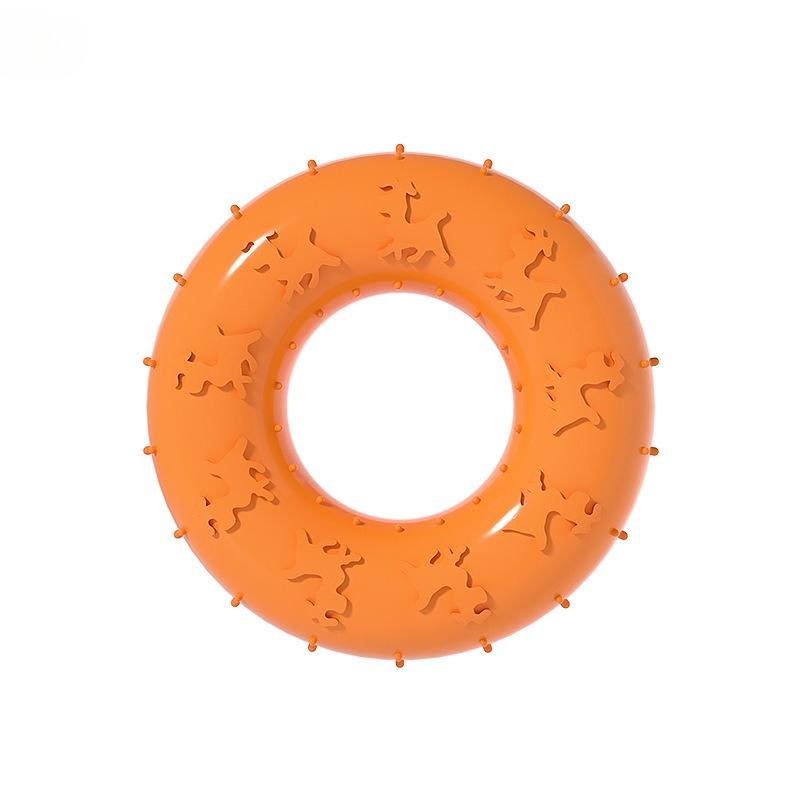 Игрушки для жевания для собак для чистки зубов Розовая мягкая резиновая кость Забавный мяч Интерактивный бублик Лакомство для маленьких и средних собак Подарки для питомцев