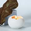 Простой в использовании подсвечник в виде яичной скорлупы, мультяшный керамический ароматерапевтический держатель для гостиной