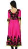 Bimba Women Cotton Dress Long Flaired Kurta 3 4 Sleeve Kurti Indian Chic