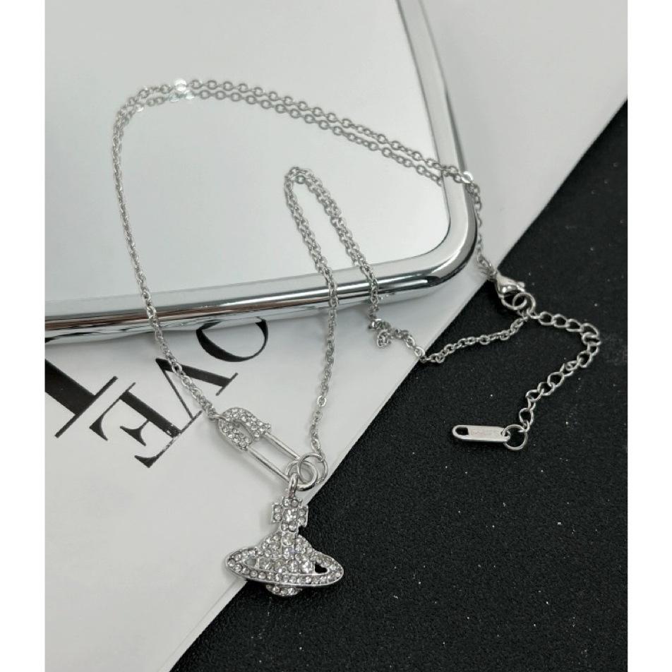 Летняя Императрица Сатурн Подвеска Ожерелье: Планетарный дизайн ключичная цепочка брошь для женщин, идеальный подарок на день рождения