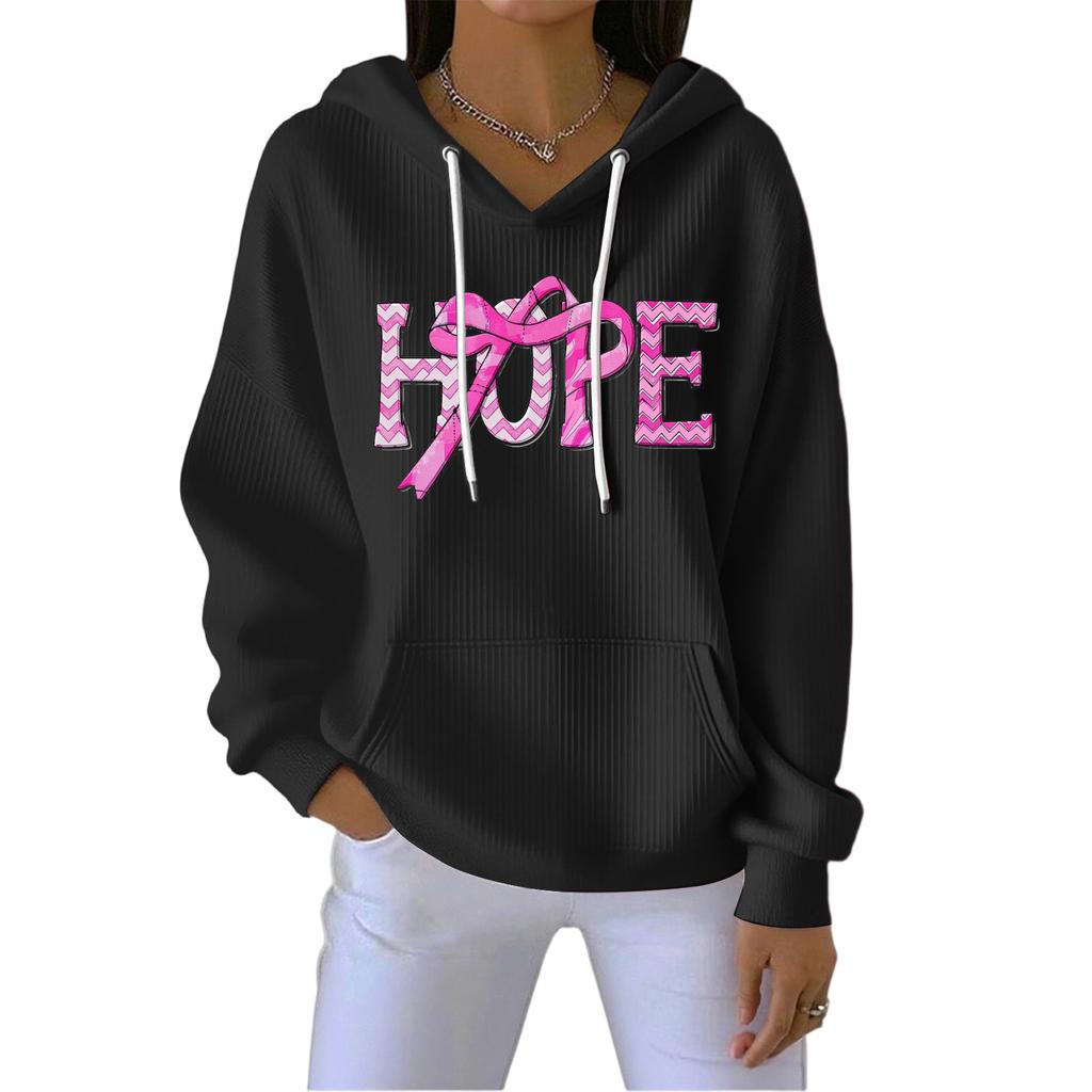 Женская мода Повседневный пуловер с принтом ангела Спортивная толстовка с длинным рукавом