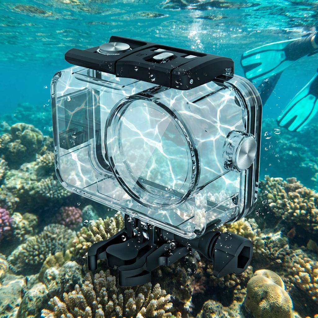 Водонепроницаемый чехол для спортивной камеры DJI Osmo Action 6, аксессуары, водонепроницаемый кейс для подводного плавания, водонепроницаемый корпус с винтом