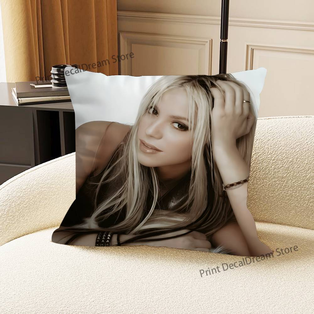 Singer SShakira Pillow Case For Sofa Decor Car Office Room Printing Cushion Cover Decorations and Protector