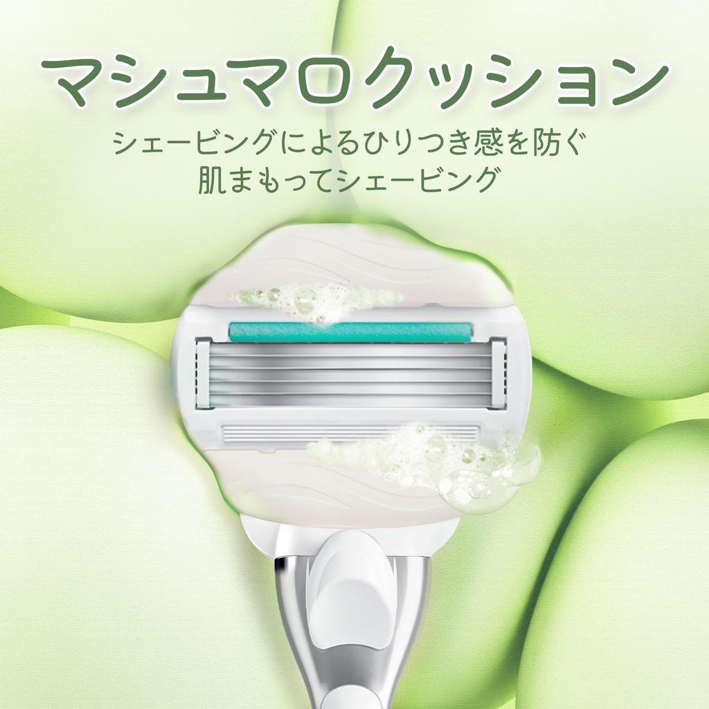 Gillette Venus Comfort Glide 5 Razor for Women Moisturizing and Glowing Sensitive Includes Razor and 2 Replacement with Aloe Contains Beauty - Skin,