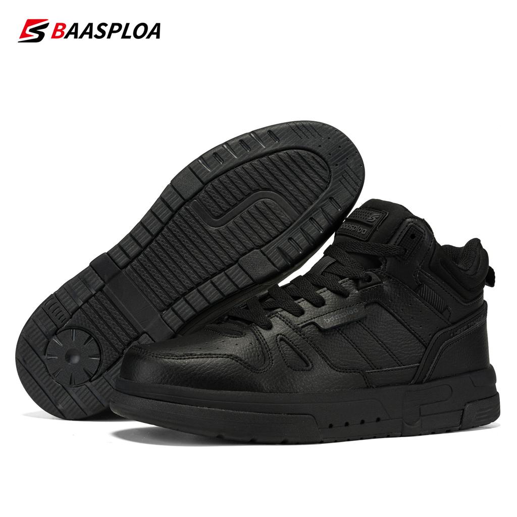 BAASPLOA Мужские зимние кроссовки, повседневная обувь для мужчин, водонепроницаемая плюшевая теплая обувь, модные нескользящие уличные мужские кроссовки
