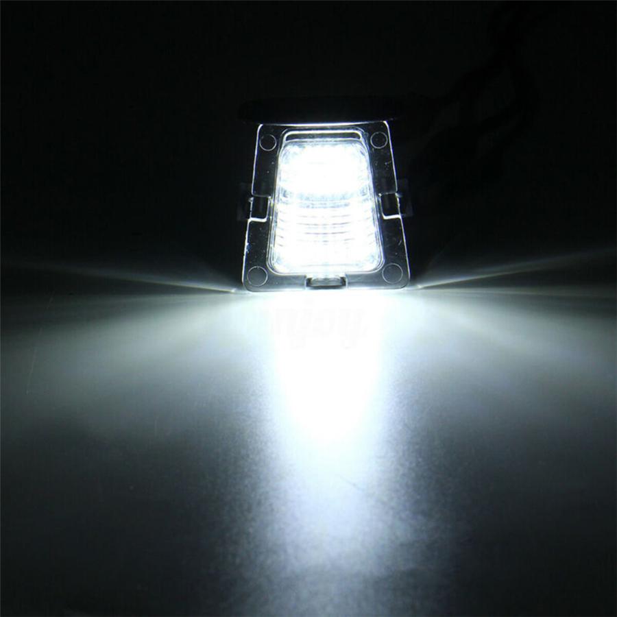 Для 07-18 Jeep Wrangler JK Задний фонарь подсветки номерного знака Бамперный фонарь Прозрачная линза Белый