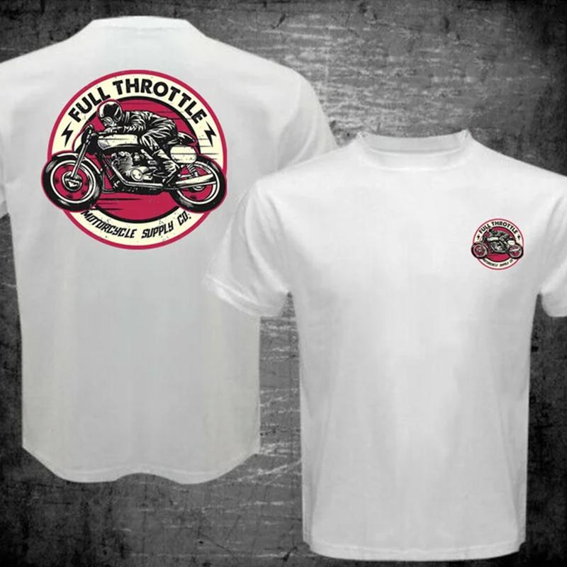 Novelty Full Throttle Cafe Racer Rockabilly Biker Baseball T Shirt Unisex Unisex Classics Streetwear Tshirt Moto Bike Top Tee Shirt