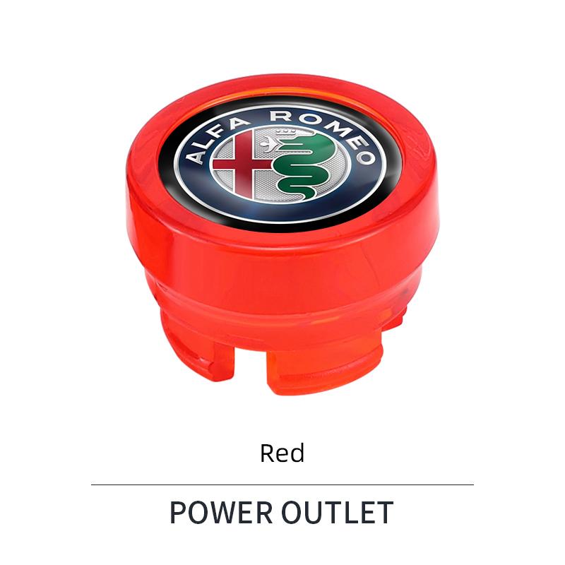 UHNPV1 TFLGX1 Car Cigarette Lighter Dust Proof Protect Cover Lighter Button For Alfa Romeo 156 159 147 4C 8C 166 Giulia Giulietta Mito Stelvio