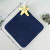 Hand Towel 4pcs Hanging Towel Cartoon Pure Coral Fleece Cloth Double-Sided Water Absorption Hanging Kitchen Towel