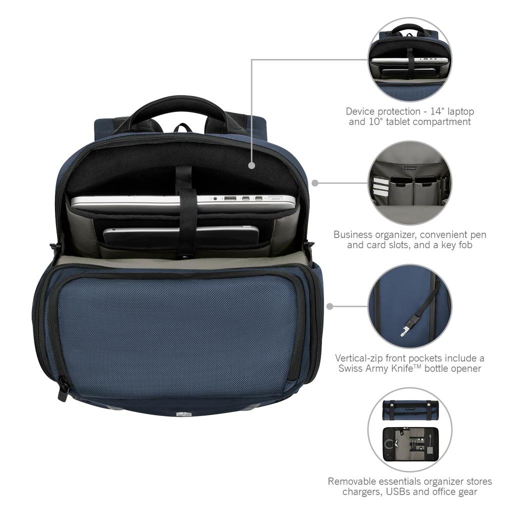 Altmont Professional Flip Top Laptop Backpack Рюкзак со съемным органайзером Рюкзак Business Легкий Простой Прорезной Карман Многофункциональный