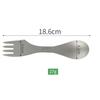 3-in-1 Ti Spork Camping Spoon Fork Cutter Combo Outdoor Tableware for Camping Hiking Outdoor Picnics