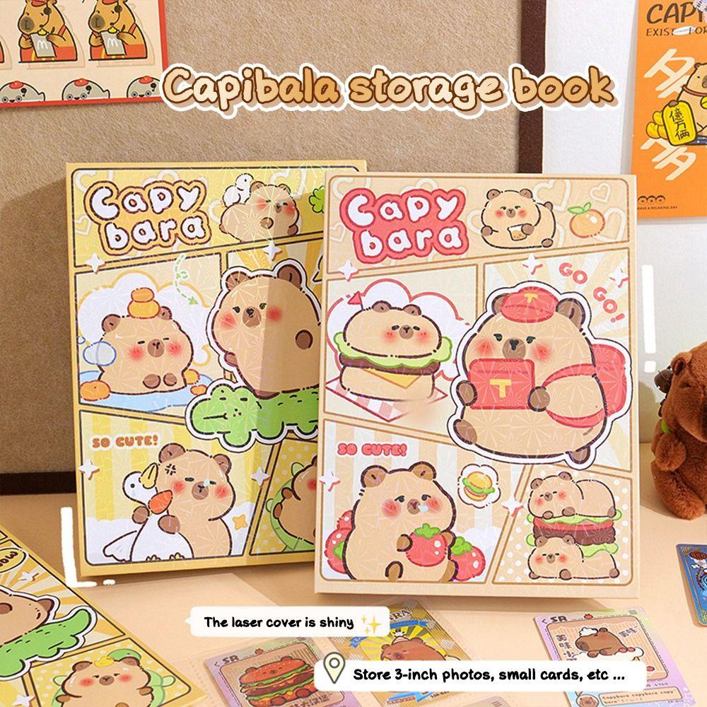 3-дюймовый фотоальбом с капибарой, милый альбом для открыток, альбом для карточек, дисплей для карточек для фото Polaroid