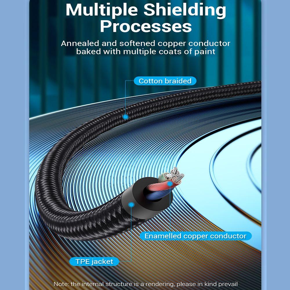 Усилитель динамика мобильного телефона Кабель-конвертер Type C на 2 RCA Aux Аудиокабель