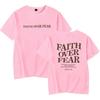 Faith Over Fear T Shirt Christian Shirts Jesus Tee Trendy Bible Verse Aesthetic Clothes Faith Tee Unisex Short Sleeves Tops