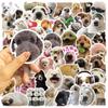 50 Cartoon Dog Expressions Graffiti Stickers Decorate Guitar Notebook Suitcase DIY Waterproof