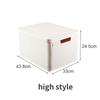 Folding Clothes Storage Boxes with Lid Wardrobe Living Room Clothing Toy Sundries Storage Box Home Drawer Organizer