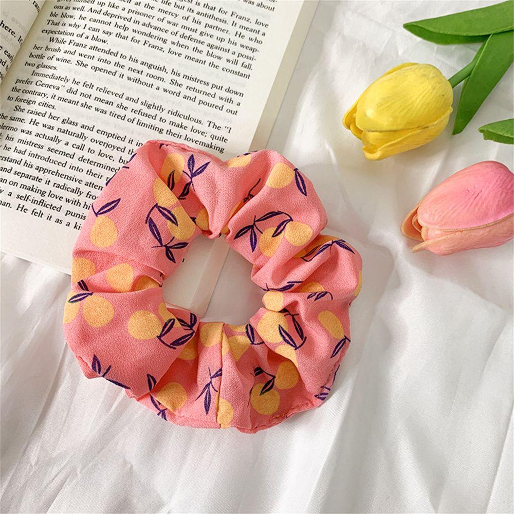 Girls Headwear Strawberry Hair Accessories Fruit Scrunchies Ponytail Holder Hairs Ties Hair Rope
