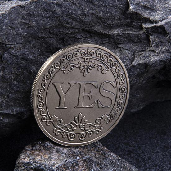 Ретро ДА Буква НЕТ Монета Тиснение Памятная коллекция искусств принятия решений