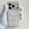 Блестящий Ангел Кролик Обеденная Тарелка Чехол для iPhone для Apple 16 Pro Max/15/14