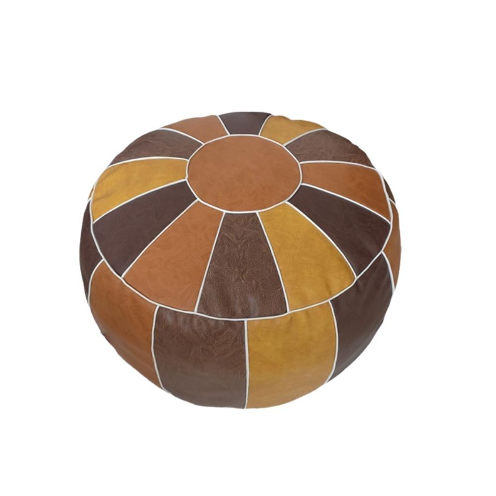 Pumpkin Shaped Footstool Seat Bag Unstuffed Pouf Cushion Cover Clothing Storage Bags Footrest