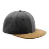 Unisex Faux Suede Peak Snapback Cap (Pack of 2)