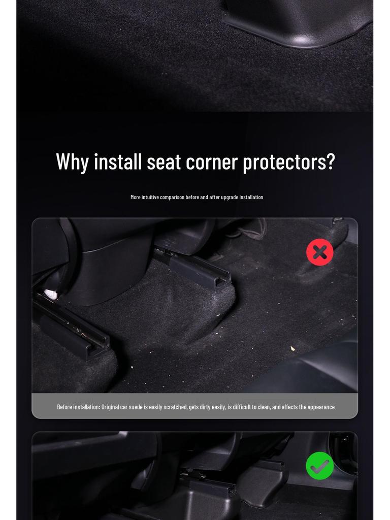 Защита от пинков на заднее сиденье Model Y для улучшения интерьера