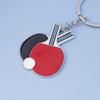 Cute Mini Table Tennis Racket Keychain Sport Ping Pong Paddle Pendant Keyring For Men Women Backpack Car Ornament
