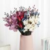 Elegant Realistic Faux Magnolia Silk Floral Bouquet For Wedding Decorations