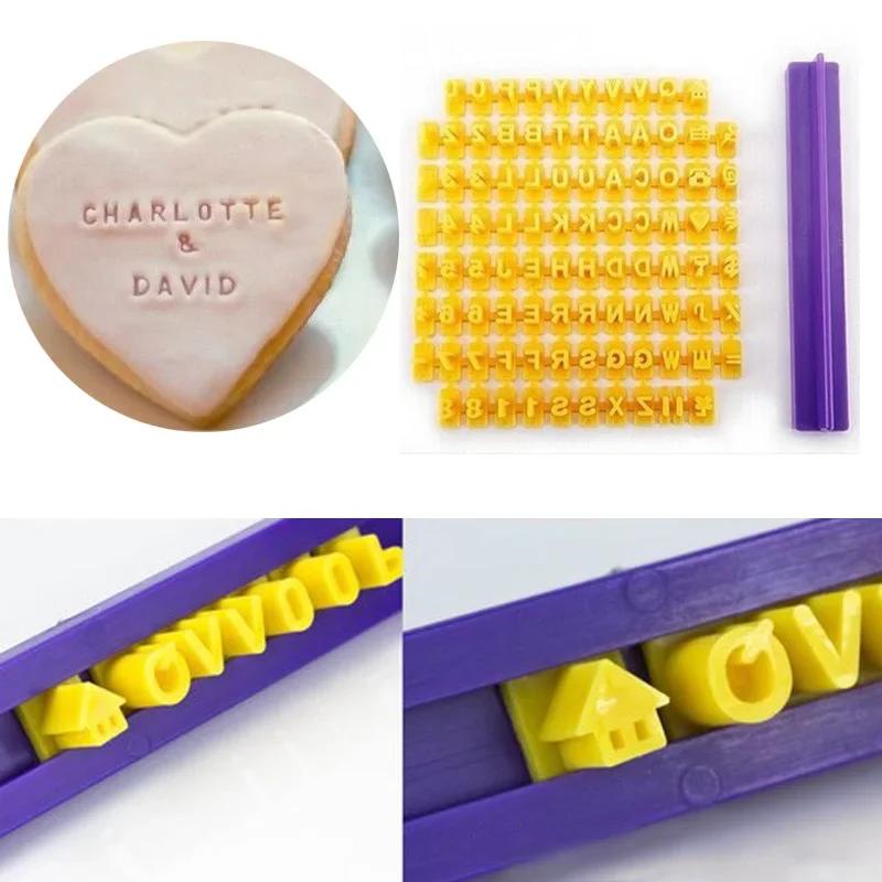 Штампы-выдавливатели для печенья, Формочки для мастики, Инструменты для выпечки тортов, Круглая вырубка-трафарет, Печенье с буквами и цифрами
