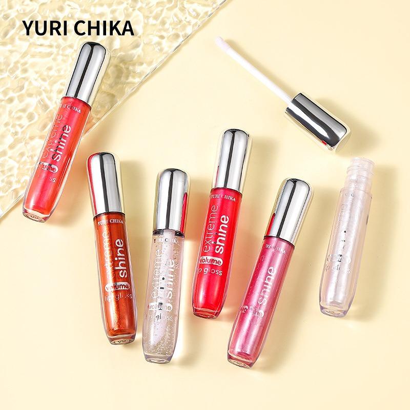 YURI CHIKA Перламутровый увлажняющий и увлажняющий бальзам для губ с тонкой мерцающей морской глазурью для губ Doe Lip Glass Lip Glaze
