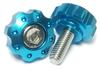 COTRAX Mini Gear Type Number Bolt, Lightweight, Aluminum, License Plate Bolt, Washer, Stainless Steel,