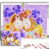 5D Diy Алмазная картина «Кролик в корзине» Алмазная вышивка Мозаика Художественная картина Стразы Декор Подарок