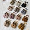 ~ New Thick-soled Women's Half-drag Women's Spring Retro One-pedal Bag Head Slippers