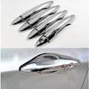 1 Key Hole Car Door Handles Covers For HYUNDAI SOLARIS VERNA 2010-2012 8pcs Per Set Abs Chrome