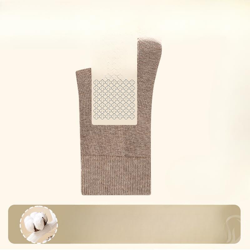 Женские новые весенне-осенние антибактериальные дезодорирующие влагоотводящие носки из чистого хлопка без швов