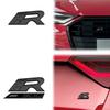 zjcr6 Car Accessories Metal Race Flag Front Hood Grille Emblem Rear Trunk Body R 300 Badge Sticker For Seat IBIZA Leon Cupra Ateca